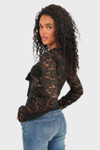 "Olive" top black