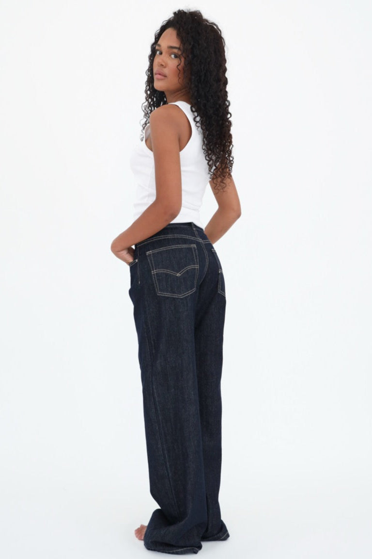 "Wide leg" jeans dark blue tall PRE ORDER