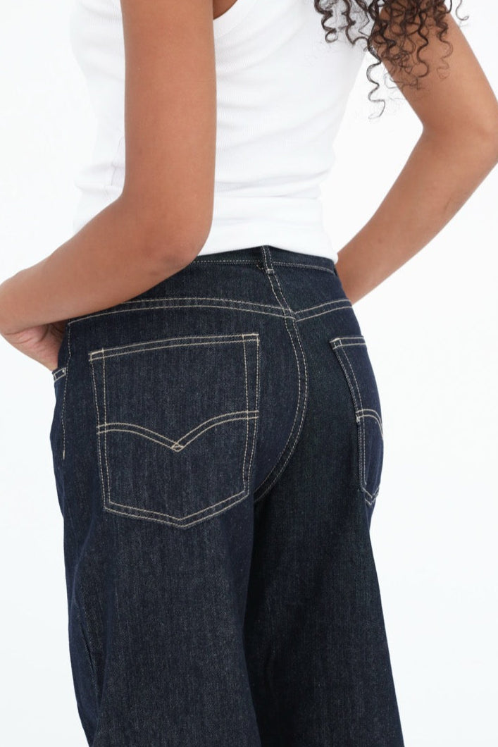 "Wide leg" jeans dark blue tall PRE ORDER