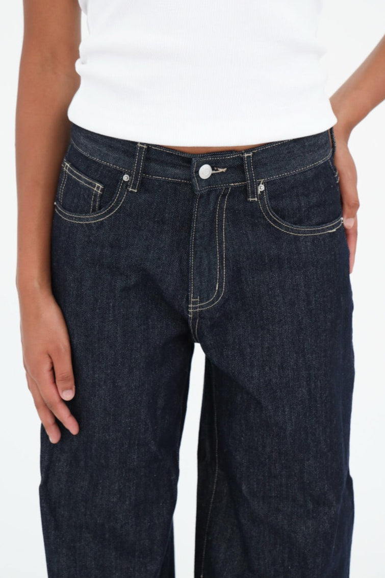 "Wide leg" jeans dark blue tall PRE ORDER