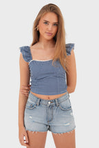 "Rosy" top navy