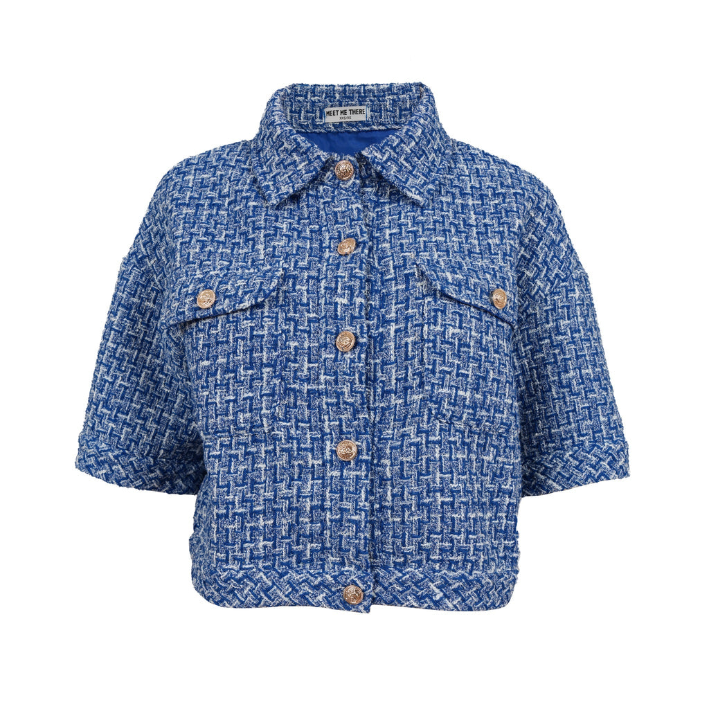"Tweed" jacket blue