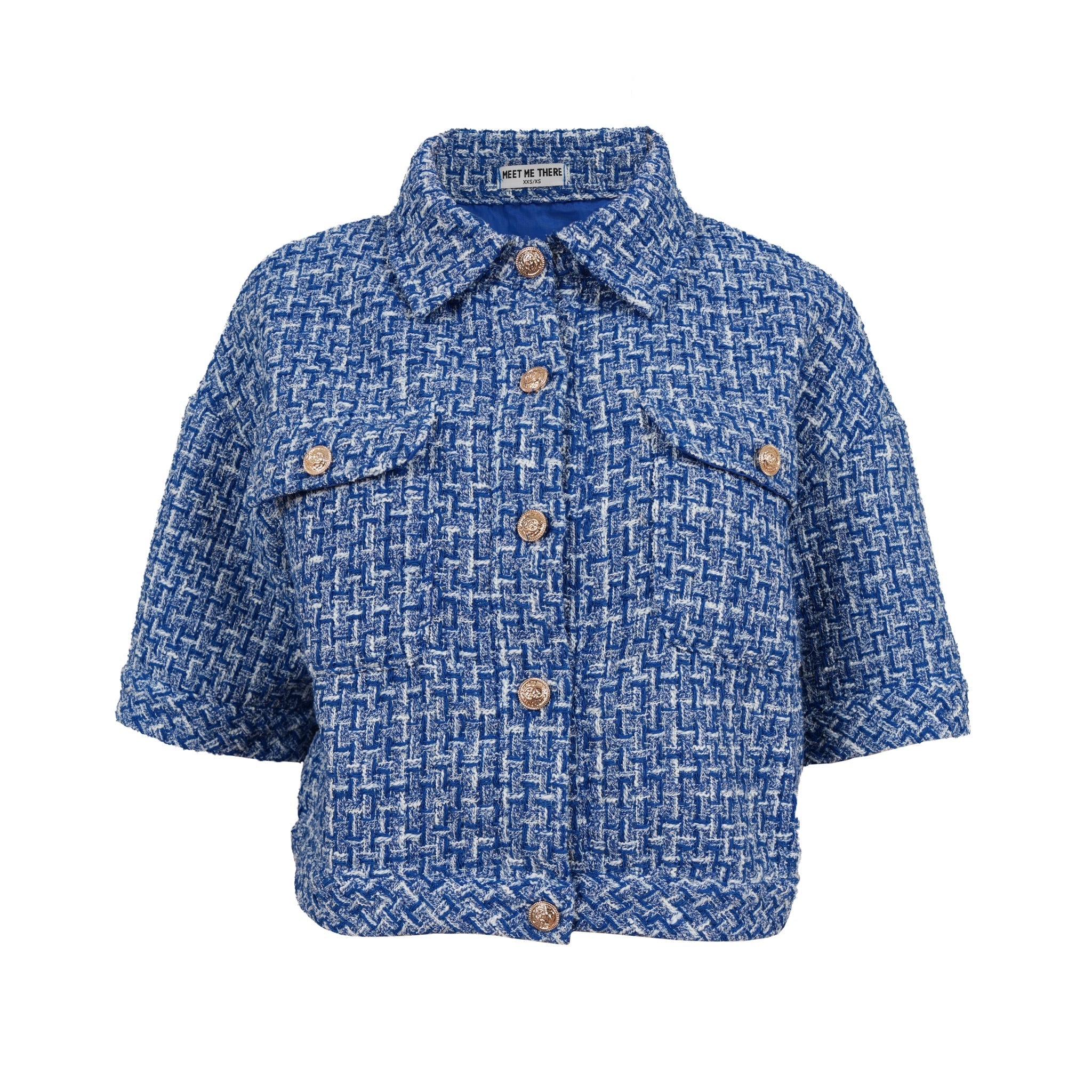 "Tweed" jacket blue