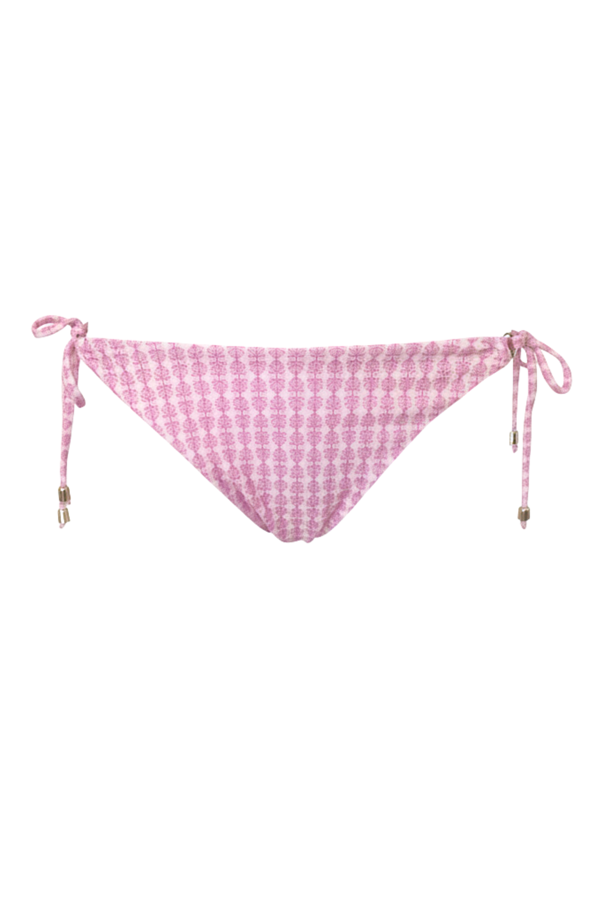 "Coastline" tied bikini bottom pink