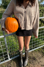 "Aurora" cardigan brown