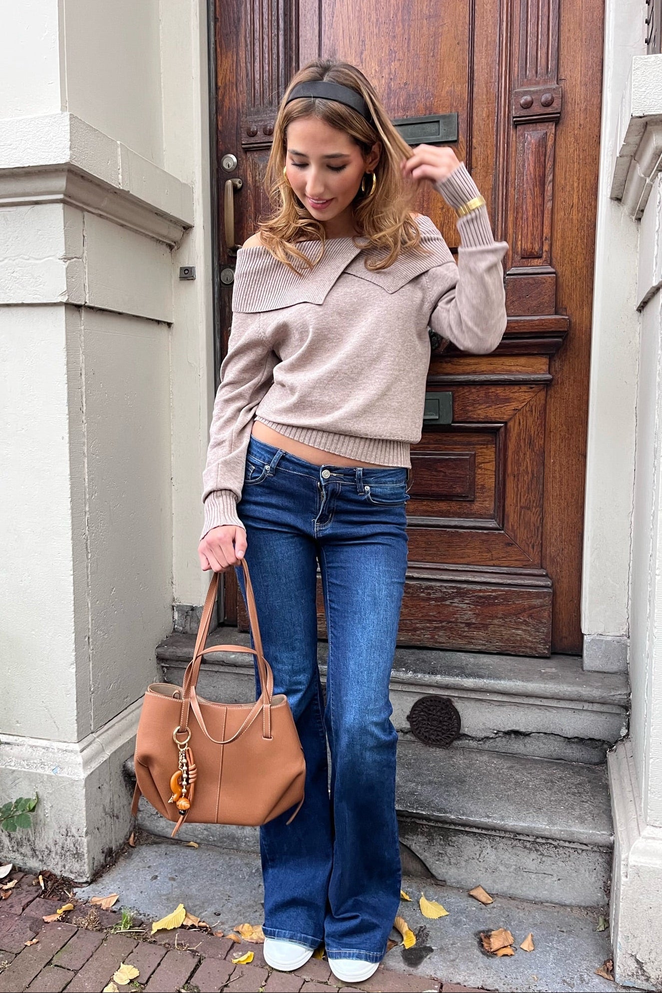 "Hannah" sweater taupe