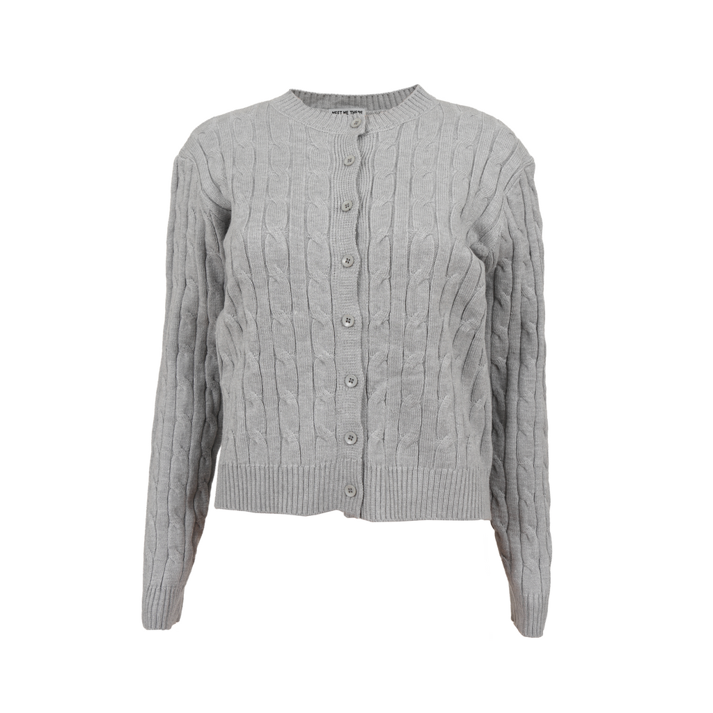 “Lily” cardigan grey
