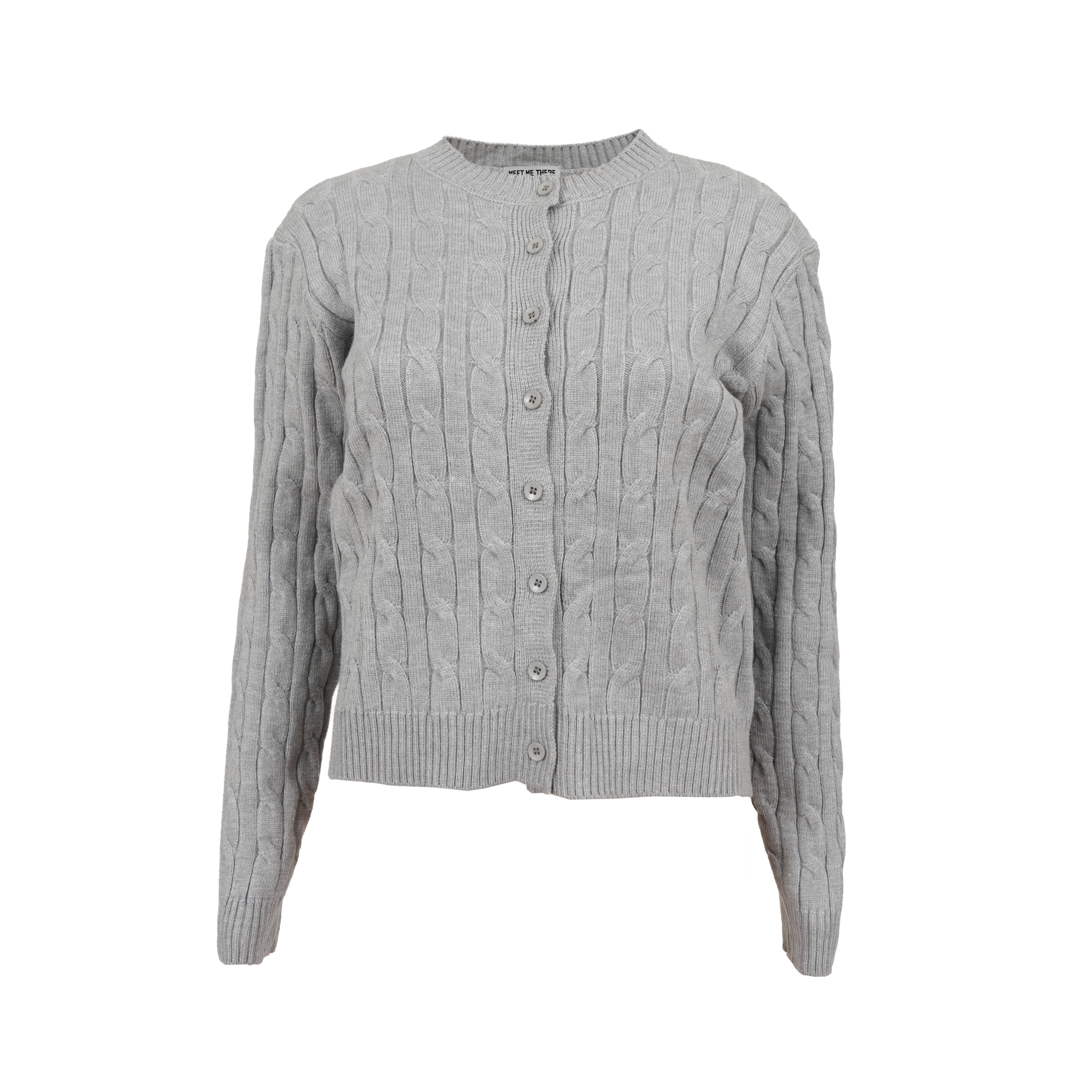 “Lily” cardigan grey