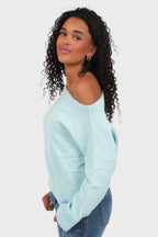 "Cozy" sweater sky blue