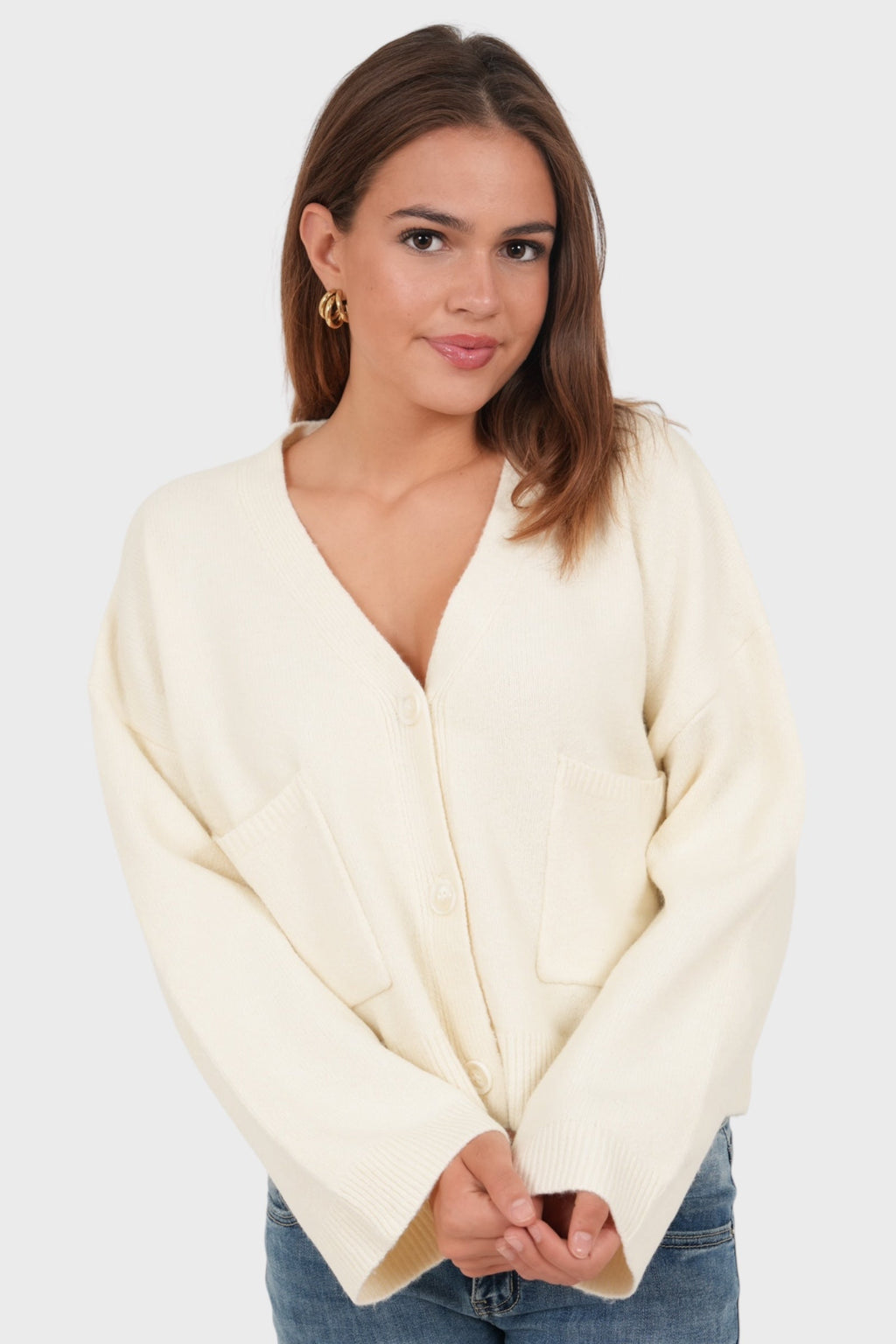 "Aurora" cardigan beige