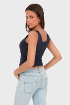 "Anna" top navy