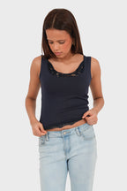 "Anna" top navy
