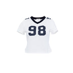 "Jersey" top white