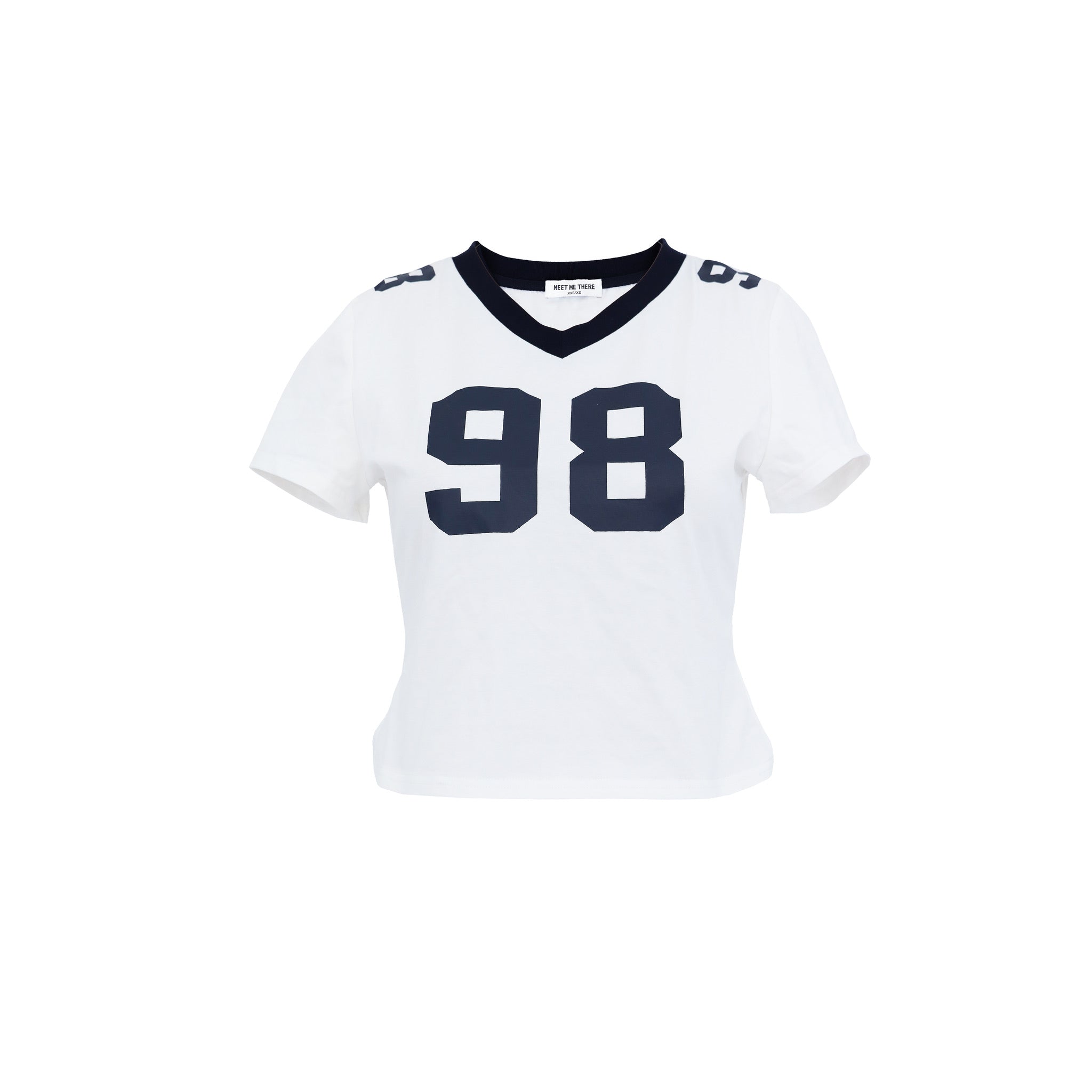 "Jersey" top white