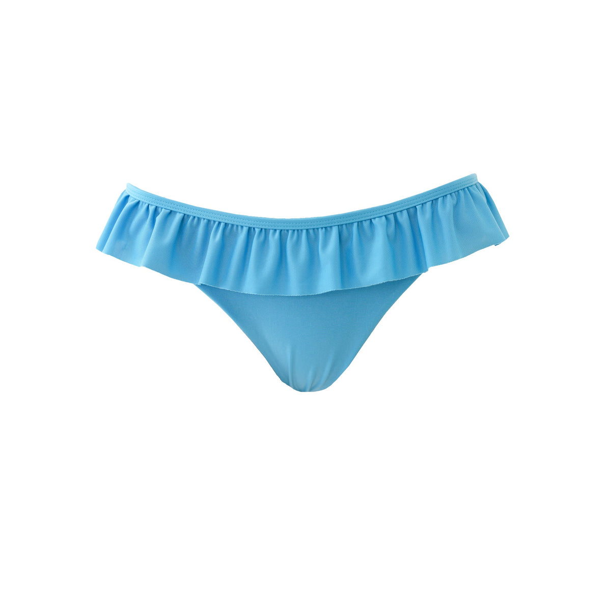 "Ruffle" bikini bottom blue