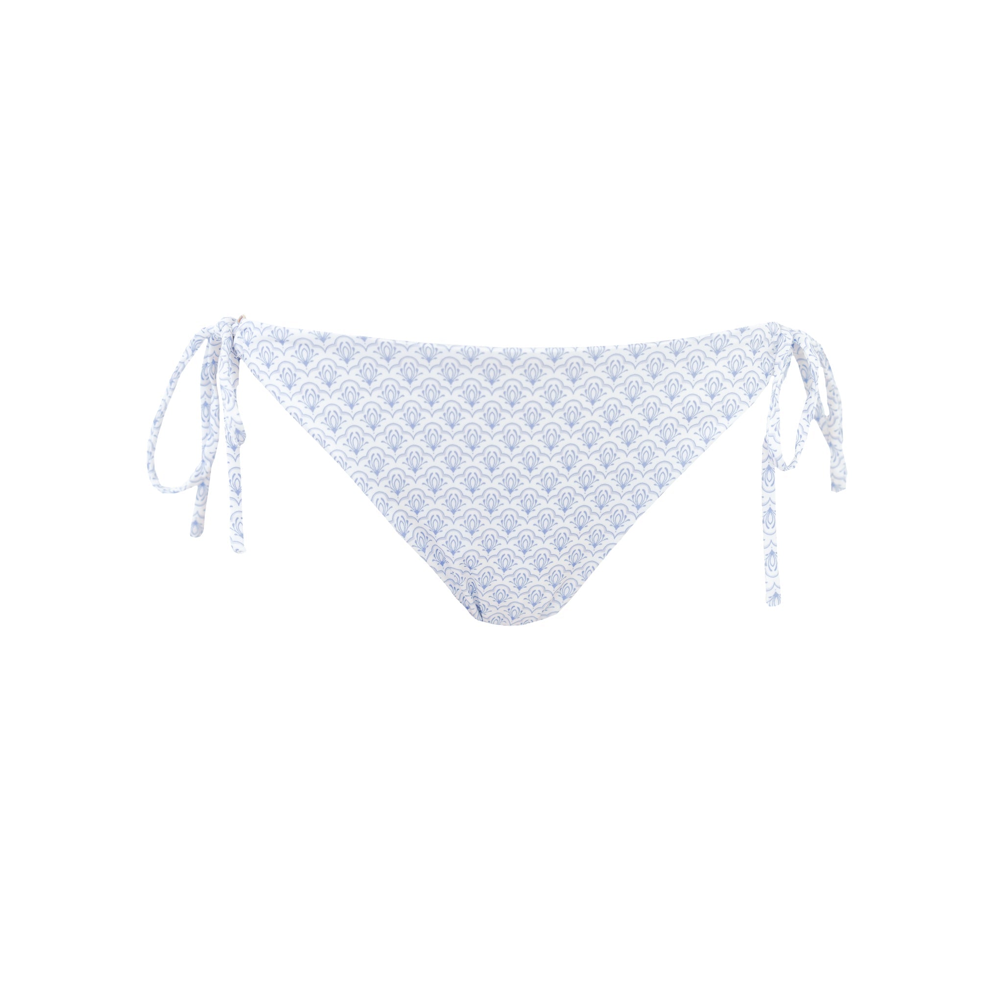 "Amalfi" tied bikini bottom blue