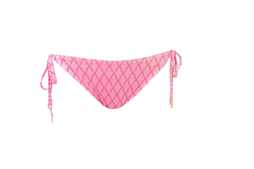 "Aruba" tied bikini bottom pink