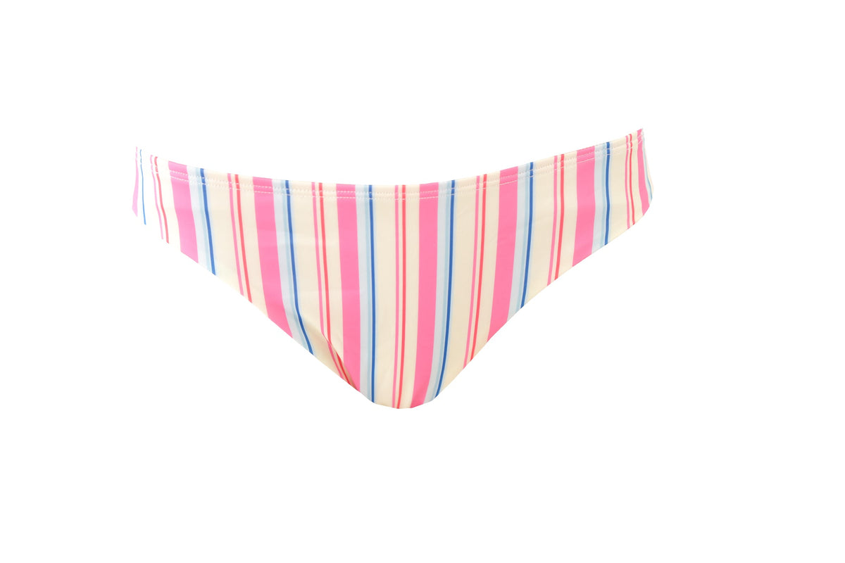 "Summer" bikini bottom striped