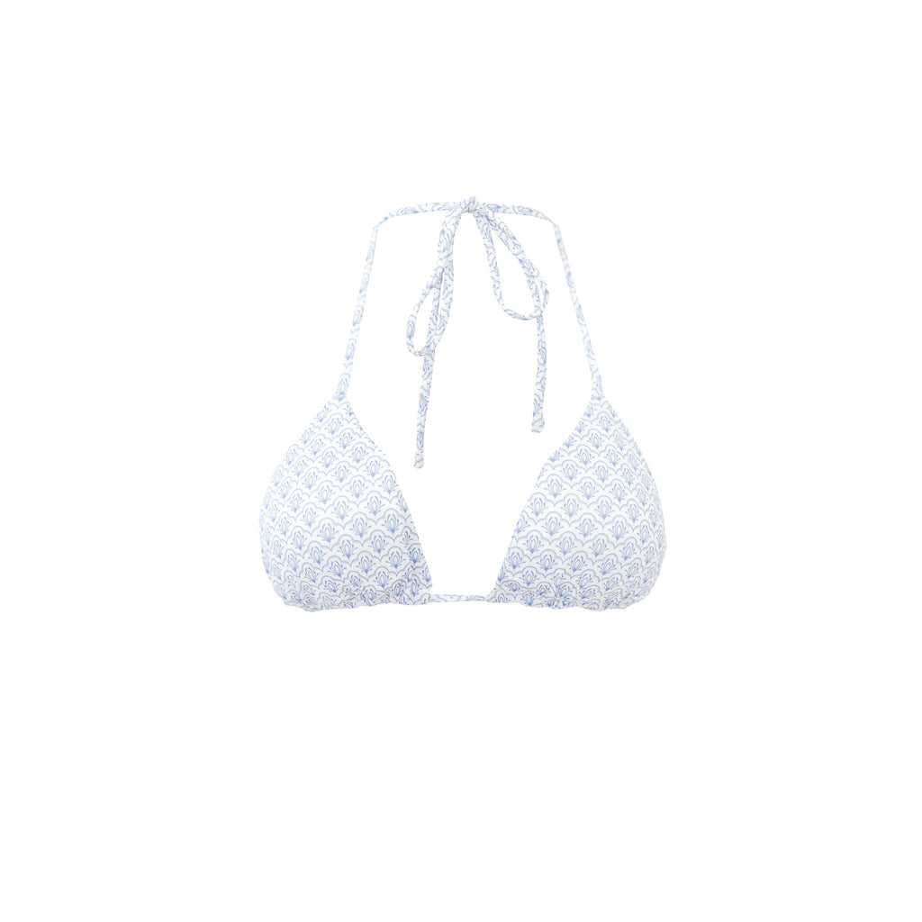 "Amalfi" bikini top blue