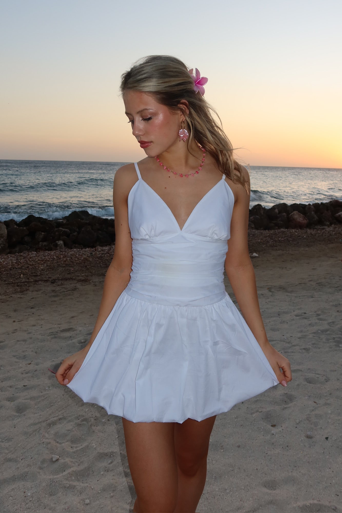 "Sammie" dress white