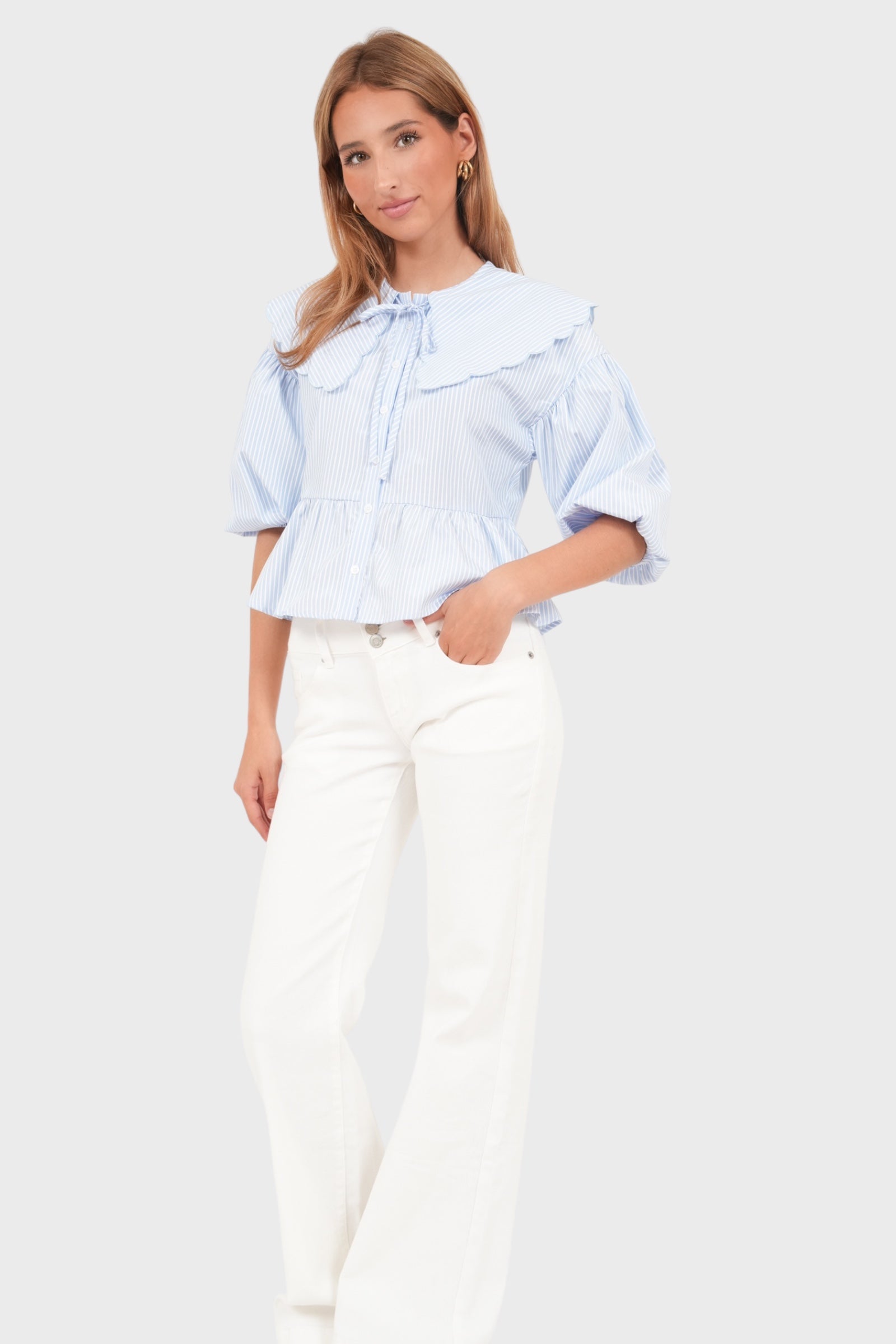 "Hazel" jeans white