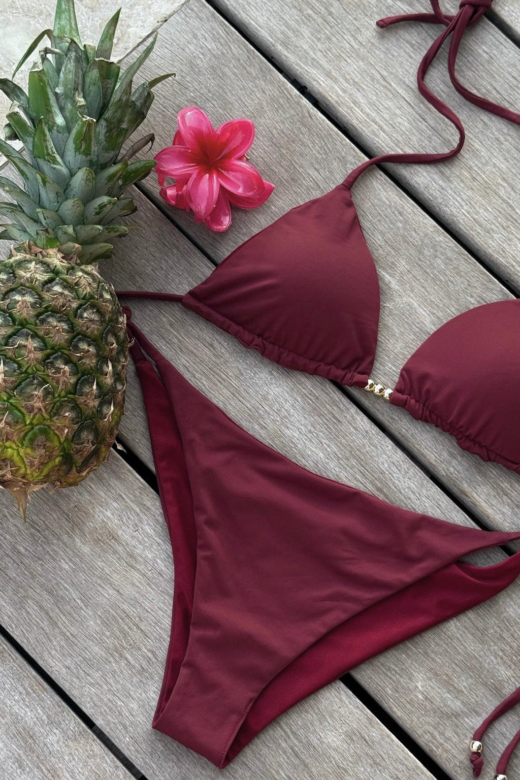 "Berry" bikini bottom bordeaux