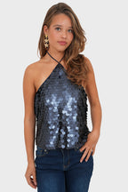 "Moon" top navy