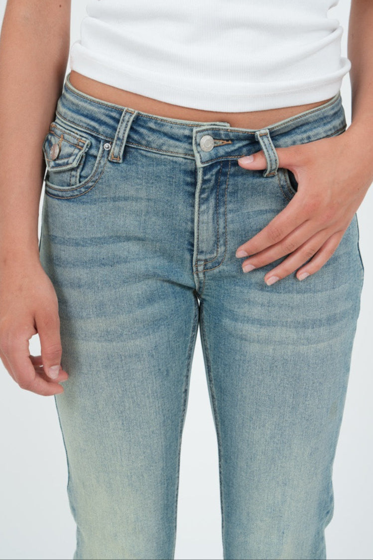 "Flared" jeans light blue