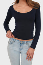 "Nola" top navy