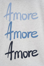"Amore" hoodie grey