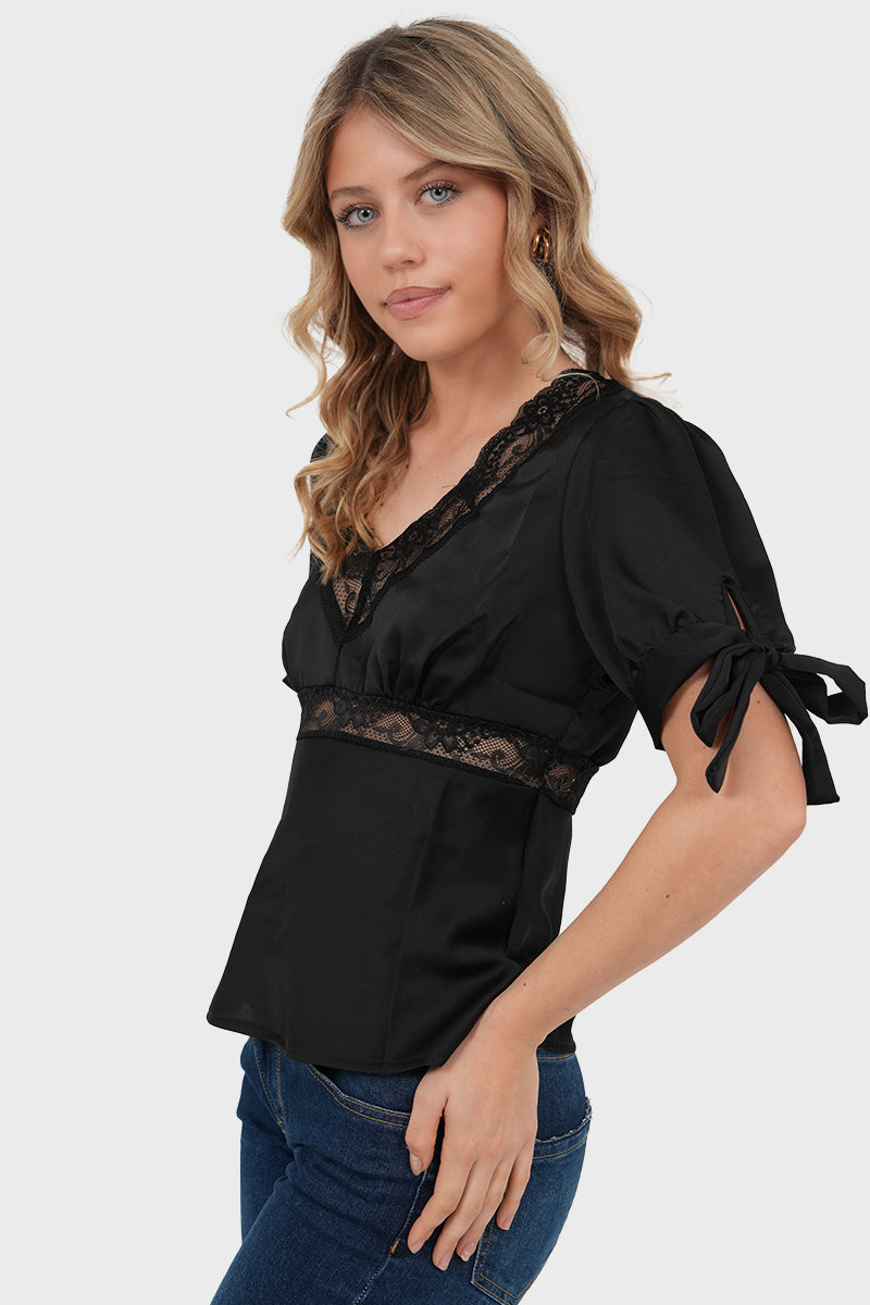 "Eira" top black