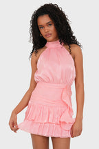 "Solene" dress coral