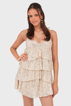 "Lush" dress gold