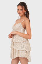 "Lush" dress gold