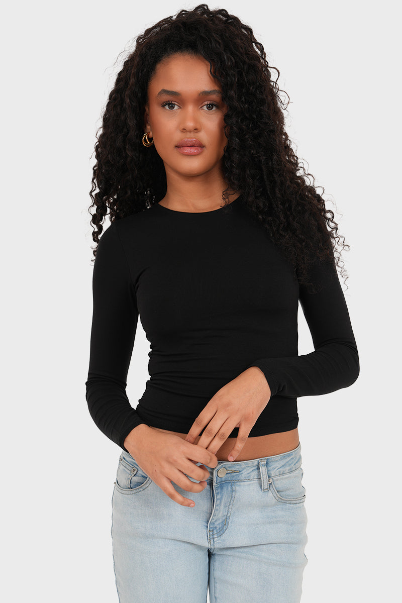 "Muse" top black
