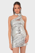 "Flare" dress silver