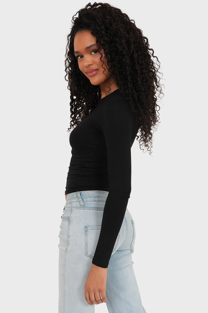 "Muse" top black