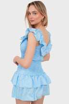 "Sol" dress sky