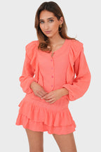 "Caya" skirt coral