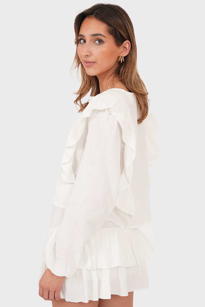 "Caya" skirt white