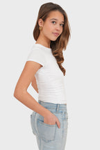 "Macy" top white