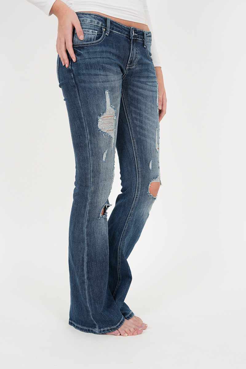 "Morgan" flared jeans dark blue