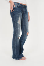 "Morgan" flared jeans dark blue