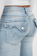 "Charlie" flared jeans light blue tall