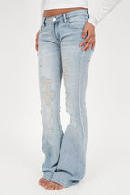 "Charlie" flared jeans light blue tall