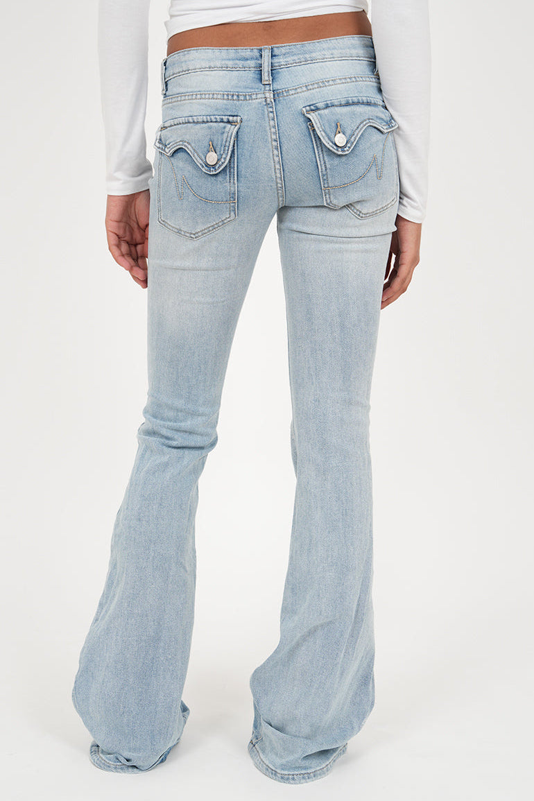 "Charlie" flared jeans light blue tall