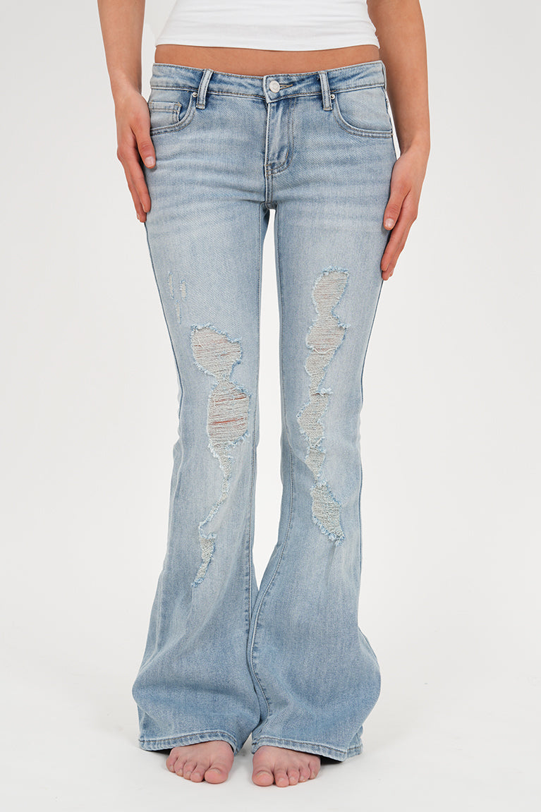 "Charlie" flared jeans light blue