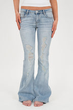 "Charlie" flared jeans light blue