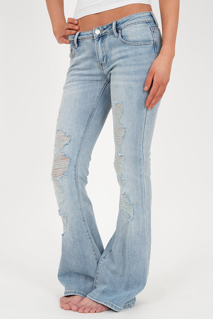 "Charlie" flared jeans light blue