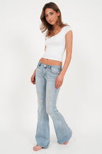 "Charlie" flared jeans light blue